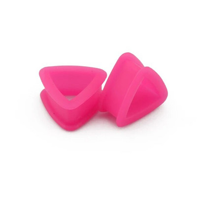 BOG-1 pāri elastīgi silikona elastīgi ādas ausu tuneļi un aizbāžņi sirds dobi plānas mīkstuma pīrsings auskari ķermeņa rotaslietas auss