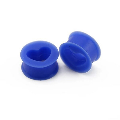 BOG-1 pāri elastīgi silikona elastīgi ādas ausu tuneļi un aizbāžņi sirds dobi plānas mīkstuma pīrsings auskari ķermeņa rotaslietas auss