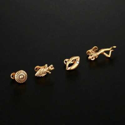 1 ΤΕΜ. Δερματική άγκυρα από ανοξείδωτο χάλυβα Τρίγωνο Micro Dermal Anchor Skin Implants Diver Κοσμήματα Body Piercing Hide in Copper Women