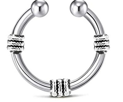 Sievietēm Meitenēm Mākslīgais ausu starpsienas gredzens necaurdurts klips uz deguna ausu gredzeni korpuss viltus deguna gredzena stīpa nerūsējošais tērauds