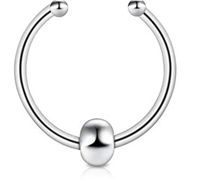 Sievietēm Meitenēm Mākslīgais ausu starpsienas gredzens necaurdurts klips uz deguna ausu gredzeni korpuss viltus deguna gredzena stīpa nerūsējošais tērauds