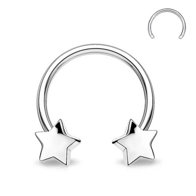 1 gab F136 titāna sakausējums 16G Pentagram iekšējais vītne C -pakavs deguna gredzens lūpu gredzens lūpu gredzens cilvēka punkcijas rotaslietas