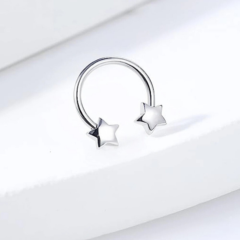 1 gab F136 titāna sakausējums 16G Pentagram iekšējais vītne C -pakavs deguna gredzens lūpu gredzens lūpu gredzens cilvēka punkcijas rotaslietas