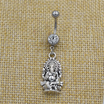 Jauni Indijas budistu mandalas lotosa joga OM rotaslietas Budas zilonis Ganešas kulons, nabas pīrsings, nabas gredzeni