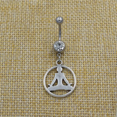 Jauni Indijas budistu mandalas lotosa joga OM rotaslietas Budas zilonis Ganešas kulons, nabas pīrsings, nabas gredzeni