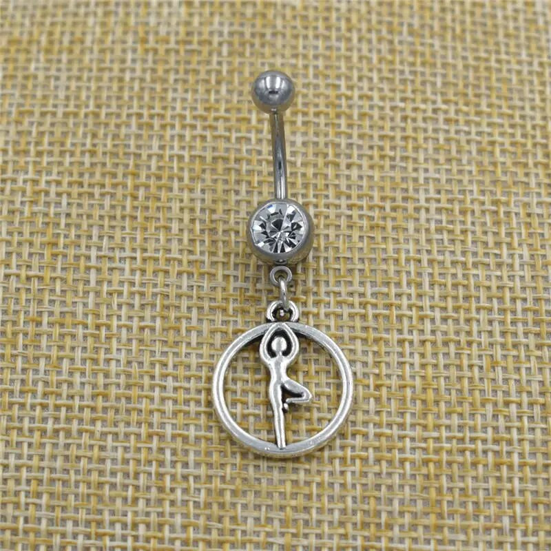 Jauni Indijas budistu mandalas lotosa joga OM rotaslietas Budas zilonis Ganešas kulons, nabas pīrsings, nabas gredzeni