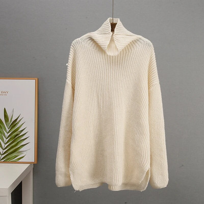 Sieviešu džemperis elegants sieviešu džemperis ar garām piedurknēm, 2023. gada rudens un ziemas ikdienas sieviešu džemperis.