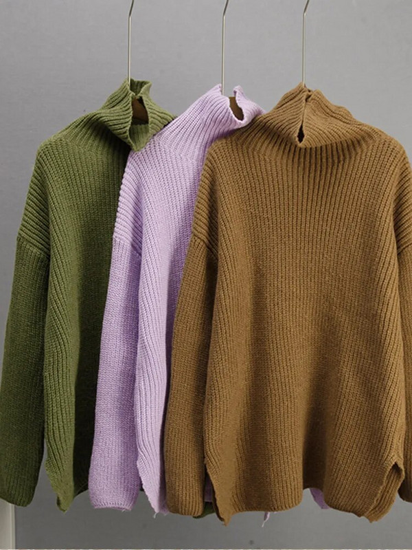 Sieviešu džemperis elegants sieviešu džemperis ar garām piedurknēm, 2023. gada rudens un ziemas ikdienas sieviešu džemperis.