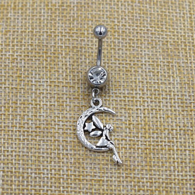 Jauna Indijas budistu vintage joga OM simbols Ohm kulons, piekarināms stienis, nabas gredzeni, kristāla ķermeņa nabas pīrsings rotaslietas dāvanas