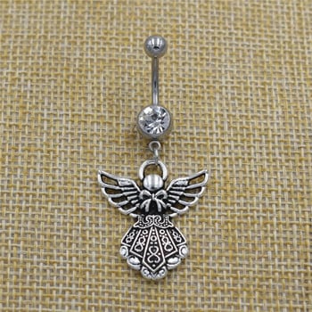 Νέο κόσμημα Body Navel Piercing Celtics Triquetra Knot Triskele Triskelion Triple Spiral μενταγιόν Dangle Bar Δαχτυλίδια κοιλιάς