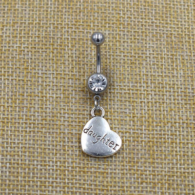 Jaunas ķermeņa nabas pīrsinga rotaslietas Celtics Triquetra Knot Triskele Triskelion Trīskārši spirālveida kuloni Piekaramie stieņi nabas gredzeni