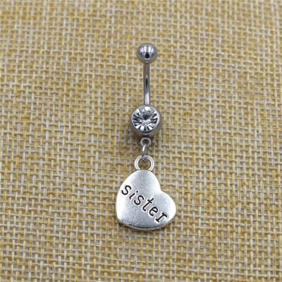 Jaunas ķermeņa nabas pīrsinga rotaslietas Celtics Triquetra Knot Triskele Triskelion Trīskārši spirālveida kuloni Piekaramie stieņi nabas gredzeni