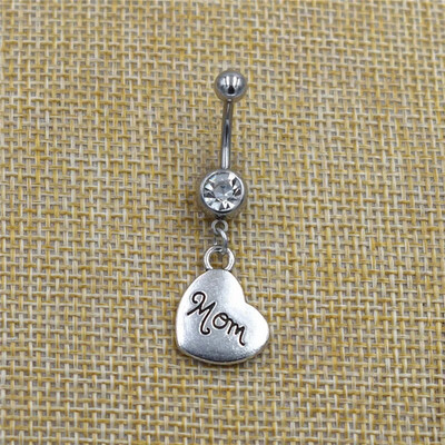 Jaunas ķermeņa nabas pīrsinga rotaslietas Celtics Triquetra Knot Triskele Triskelion Trīskārši spirālveida kuloni Piekaramie stieņi nabas gredzeni