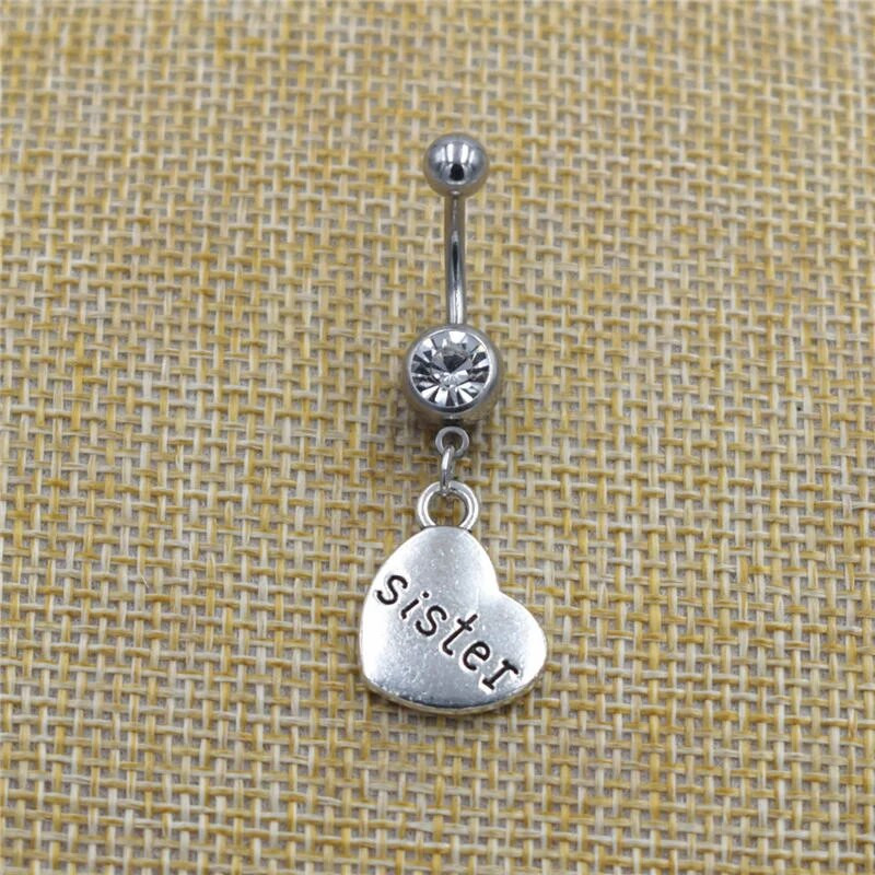 Jaunas ķermeņa nabas pīrsinga rotaslietas Celtics Triquetra Knot Triskele Triskelion Trīskārši spirālveida kuloni Piekaramie stieņi nabas gredzeni