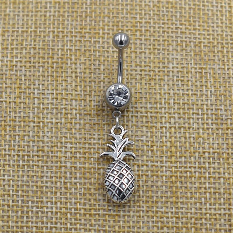 Új divat kisállat macska kutya mancsa lógó piercing gyűrű köldök sebészeti cirkon köldök gyűrűk köldök testékszerek kutyák szeretői ajándékok