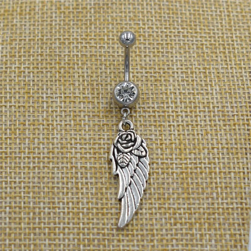 Új divat kisállat macska kutya mancsa lógó piercing gyűrű köldök sebészeti cirkon köldök gyűrűk köldök testékszerek kutyák szeretői ajándékok