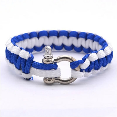 2022. aasta kuumal ronimisköiel ellujäämise langevarjuri nööriga käevõrud välistingimustes hädaolukorras paracordi käevõrud, meeste täissatiinivabast terasest pandlad