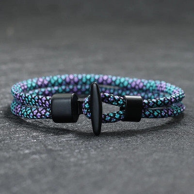 Jaunums Paracord Rokassprādzes Viking Pirate Vīriešu Virves Rokassprādzes Survival Matching Festival Aksesuāri Pulseiras Masculina dāvana viņam