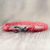 Divat kézzel készített 3 mm-es Paracord túlélő karkötő fekete karabiner kültéri kemping kötél karkötő férfiaknak női többrétegű ékszerek