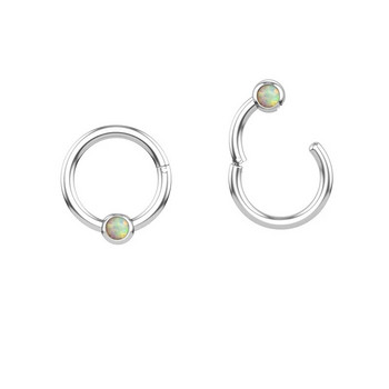 1Pc Crystal Septum Piercing Clicker Open Hoop Nose Ring Ear Helix Cartlage Piercing Body Jewelry 16G ανοξείδωτα δαχτυλίδια μύτης
