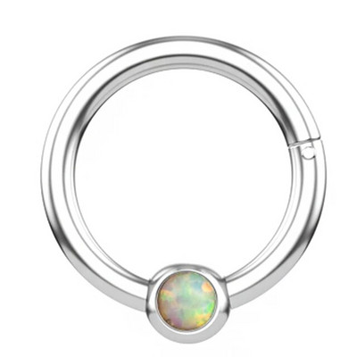 1Pc Crystal Septum Piercing Clicker Open Hoop Nose Ring Ear Helix Cartlage Piercing Body Jewelry 16G ανοξείδωτα δαχτυλίδια μύτης