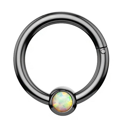 1Pc Crystal Septum Piercing Clicker Open Hoop Nose Ring Ear Helix Cartlage Piercing Body Jewelry 16G ανοξείδωτα δαχτυλίδια μύτης