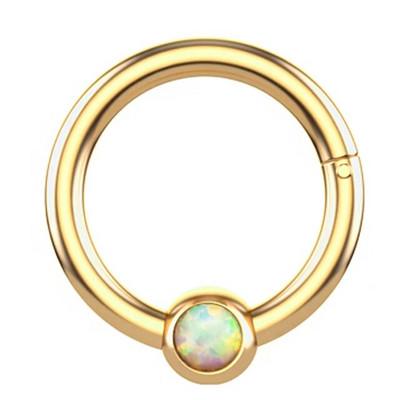 1Pc Crystal Septum Piercing Clicker Open Hoop Nose Ring Ear Helix Cartlage Piercing Body Jewelry 16G ανοξείδωτα δαχτυλίδια μύτης