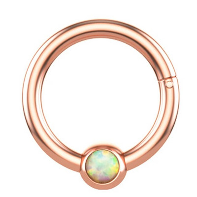 1Pc Crystal Septum Piercing Clicker Open Hoop Nose Ring Ear Helix Cartlage Piercing Body Jewelry 16G ανοξείδωτα δαχτυλίδια μύτης