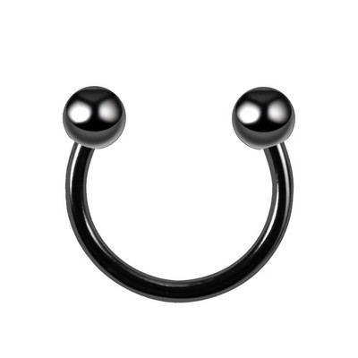 1PC Karstā izpārdošana Deguns Pakavs Gredzens Deguns starpsienas G23 Titāna apļveida pīrsings Auss skrimslis Tragus ķermeņa rotaslietas pīrsings