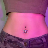 Goth Skull Nabaküüs roostevabast terasest nööbist rõngas keha augustamine ehted punk hip hop võlu grunge trendikad aksessuaarid