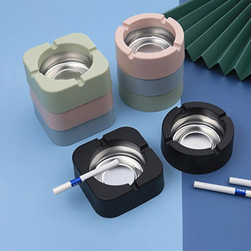 EW skārda pelnu trauks vienkārša skandināvu stila ktv viesnīcas plastmasas PP pelnu trauks