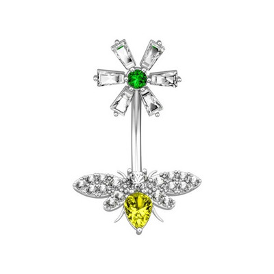 Animal Series Lizard Octopus Bee Ομφαλός δαχτυλίδια κοιλιάς Χειρουργικά ατσάλινα πεταλούδα κουνιέται κοιλιά Piercing Ombligo Γυναικεία κοσμήματα