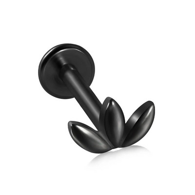 1PC Вътрешна резба Marquise от хирургическа стомана Позлатено ухо Трагус хрущял Пиърсинг Helix Обеца Labret Устни Шипове Бижута