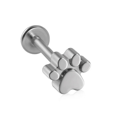 1PC Вътрешна резба Marquise от хирургическа стомана Позлатено ухо Трагус хрущял Пиърсинг Helix Обеца Labret Устни Шипове Бижута