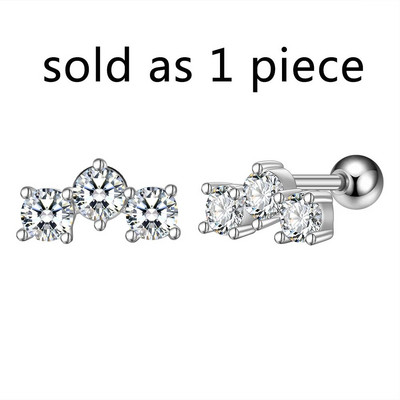 1 db Butterfly Star Heart Style Crystal Ear Tragus Piercing Mini Fülcsavar Daith Fülbevaló Helix Piercing Női Lányoknak Gyerekeknek