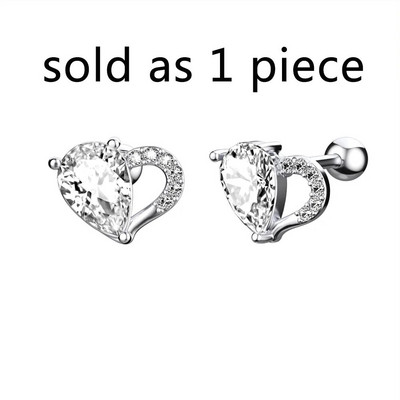 1 db Butterfly Star Heart Style Crystal Ear Tragus Piercing Mini Fülcsavar Daith Fülbevaló Helix Piercing Női Lányoknak Gyerekeknek