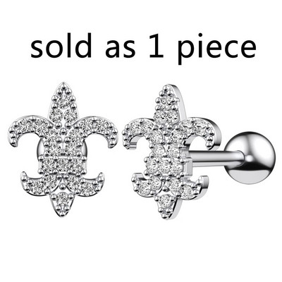 1 db Butterfly Star Heart Style Crystal Ear Tragus Piercing Mini Fülcsavar Daith Fülbevaló Helix Piercing Női Lányoknak Gyerekeknek