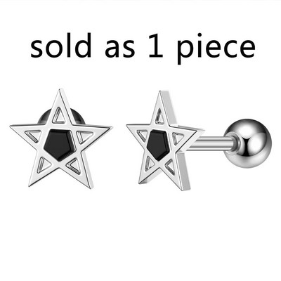 1 db Butterfly Star Heart Style Crystal Ear Tragus Piercing Mini Fülcsavar Daith Fülbevaló Helix Piercing Női Lányoknak Gyerekeknek