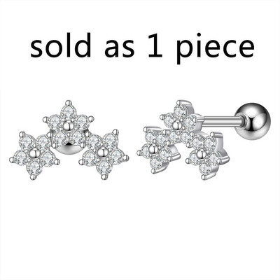 1 db Butterfly Star Heart Style Crystal Ear Tragus Piercing Mini Fülcsavar Daith Fülbevaló Helix Piercing Női Lányoknak Gyerekeknek