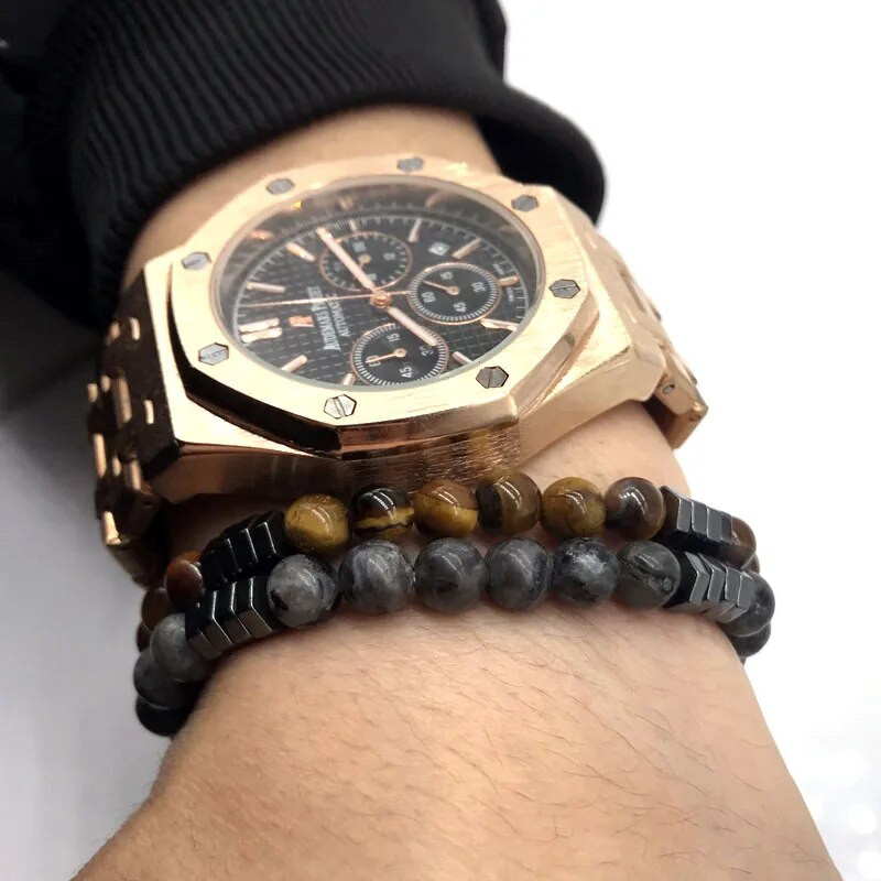 NAIQUBE 2020 Νέα Μόδα Γεωμετρικά Ανδρικά Βραχιόλια με Χάντρες Απλά Κλασικά Βραχιόλια και Βραχιόλια Γούρι από Πέτρα και Βραχιόλια Ανδρικά κοσμήματα