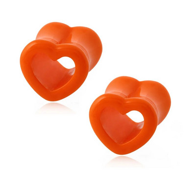 2db/tétel Akril szív üreges fülalagút húsdugó Piercing fülmérők bővítő piercing fülkagyló hordágy testékszer piercing