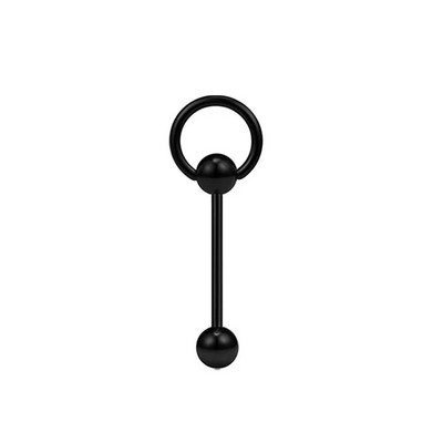 1 db nyelvgyűrűs piercing női férfiaknak Punk 316L rozsdamentes acél, kerek, kör alakú labda Szexi nyelves piercing testékszer ajándék