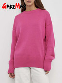 Sieviešu trikotāžas džemperi Pamata silti, vintage zaļi džemperi ar džemperi, trikotāžas lielizmēra biezi brīvi ziemas džemperi sievietēm 2023