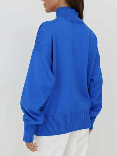 2023. gada rudens pamata sieviešu džemperis ar bruņurupuču apkakli, balts, liela izmēra džemperis ar garām piedurknēm retro stila klasisks džemperis sievietēm, džemperis