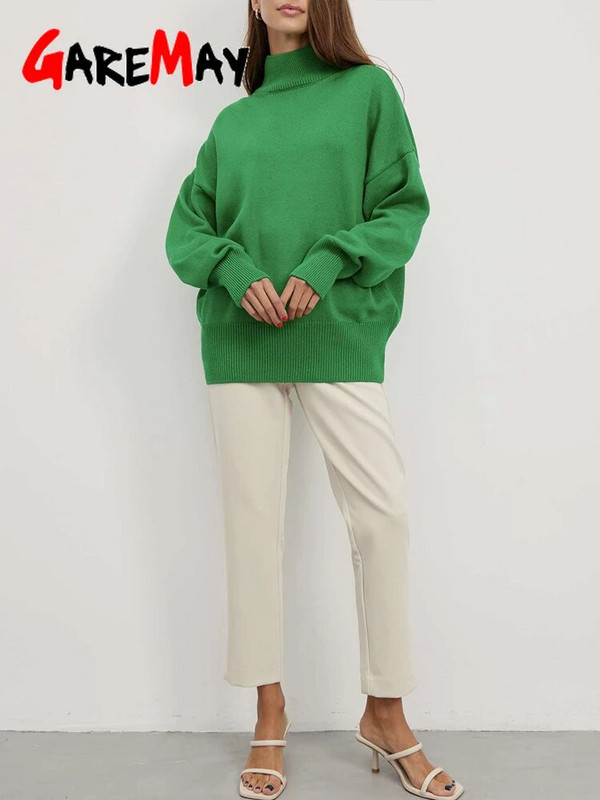 2023. gada rudens pamata sieviešu džemperis ar bruņurupuču apkakli, balts, liela izmēra džemperis ar garām piedurknēm retro stila klasisks džemperis sievietēm, džemperis