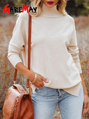 Μπεζ γυναικείο πουλόβερ γυναικείο ζιβάγκο Χειμώνας 2023 Μακρυμάνικο πουλόβερ casual τοπ Λευκό πουλόβερ πλεκτό πουλόβερ Νέο