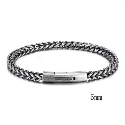 MKENDN Punk Rock Ανδρικά Βραχιόλια Biker Link Αλυσίδα από ανοξείδωτο ατσάλι Βραχιόλια μοτοσικλέτας Αξεσουάρ Αρσενικό Pulseira