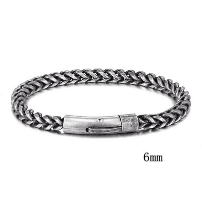 MKENDN Punk Rock Ανδρικά Βραχιόλια Biker Link Αλυσίδα από ανοξείδωτο ατσάλι Βραχιόλια μοτοσικλέτας Αξεσουάρ Αρσενικό Pulseira