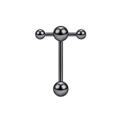 1PC Punk Limbă Inel Barbell Ball Piercing pentru Femei Bărbați Punk din oțel inoxidabil de culoare argintie Tongue Stud Piercing Bijuterii pentru corp