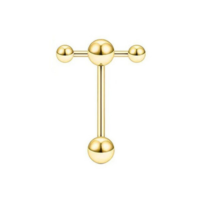 1PC Punk Limbă Inel Barbell Ball Piercing pentru Femei Bărbați Punk din oțel inoxidabil de culoare argintie Tongue Stud Piercing Bijuterii pentru corp